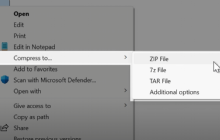 Add Compress To Option to Old Windows 11 Start Menu